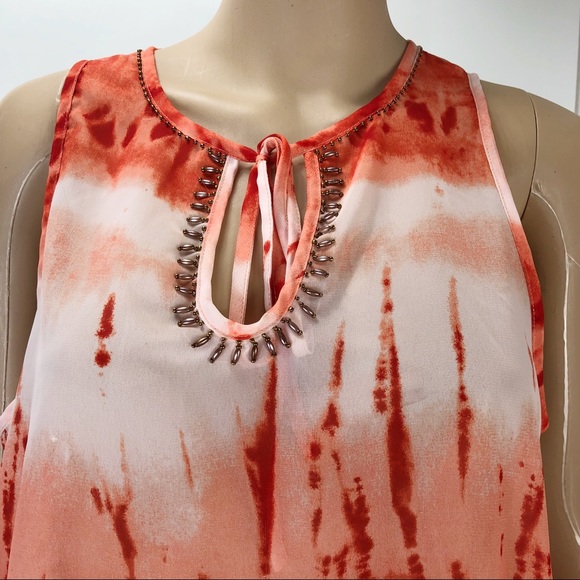 Violet + Claire large orange blouse (#27) - Picture 2 of 8